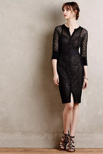 Anthropologie BEGUILE BY BYRON LARS Mona Dress Black Sz. 2  Price $325.00