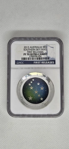 2013 Australia S$5 Southern Sky Pavo First Releases NGC PF 70 Ultra Cameo