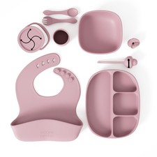 Feeding Set in Baby Safe Silicone Baby Led Weaning for Baby Girls 10 Piece Set 