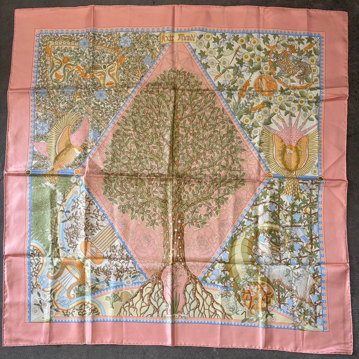 Hermès Carre 90 Silk Scarf Axis Mundi | eBay