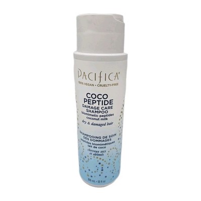 Pacifica Coco Peptide Damage Care Shampoo 12 Fl Oz Vegan Repair for Dry Hair