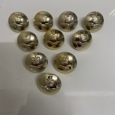 10 x RAF Uniform / Tunic Buttons - By Gaunt - 25mm