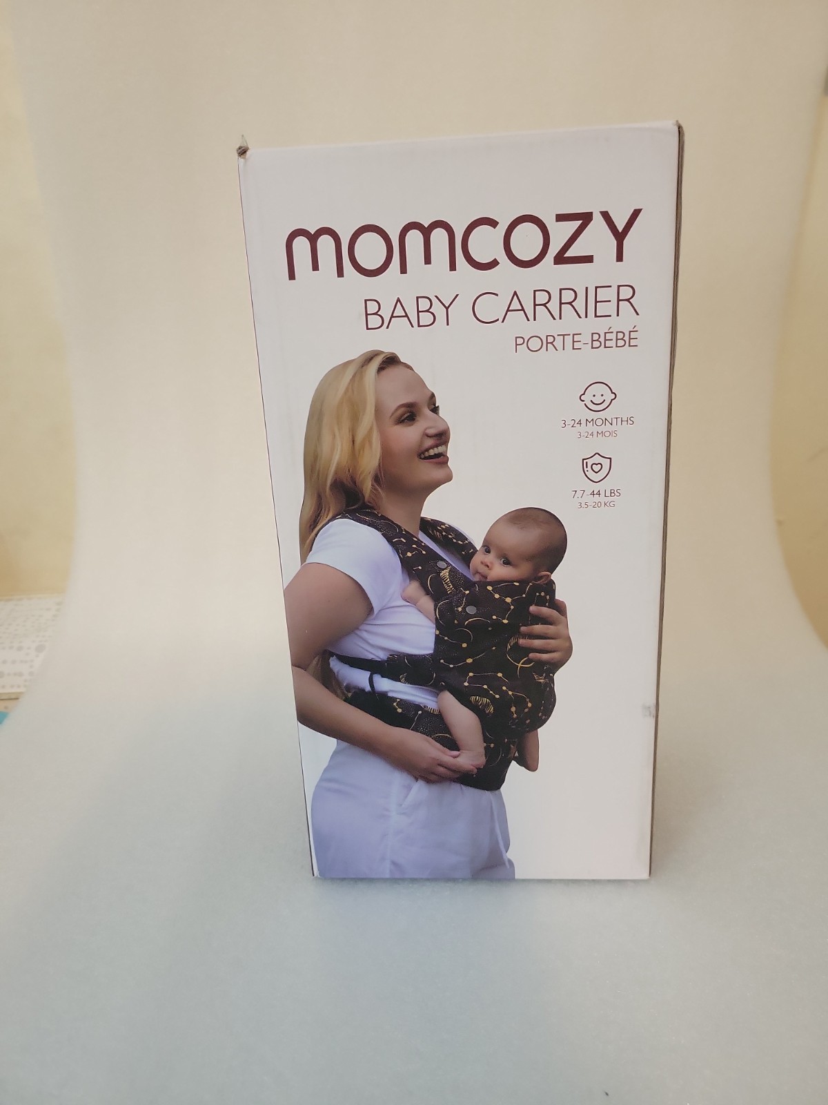 Momcozy Ergonomic Baby Carrier Black Lightweight 7-44lbs
