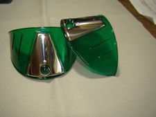 Vintage Style Green Transparent 7 Inch Head Light Visors Headlight Visor Eye Lid Vintage Style Green Transparent 7 Inch Head Light Visors Headlight Visor Eye Lid