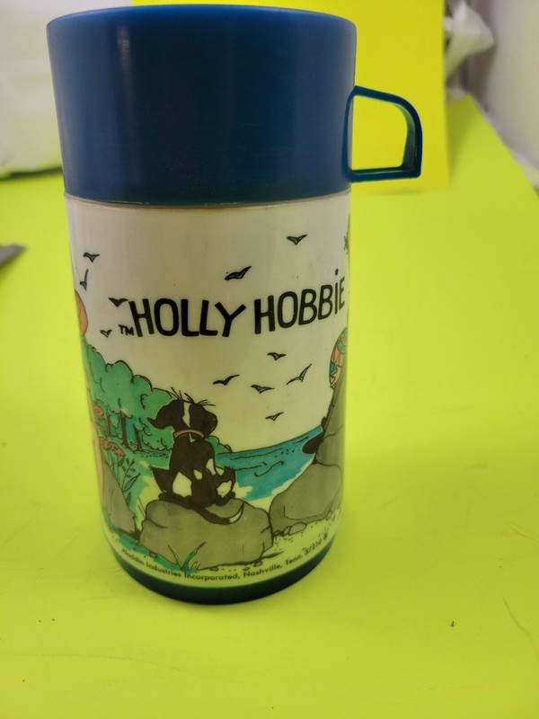 HOLLY HOBBIE Aladdin Thermos Bottle Blue Top Shore American Greeting NICE