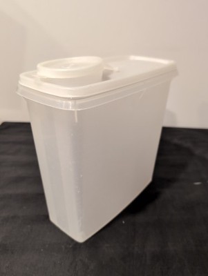 Vintage Tupperware Container Cereal Keepers 469 Sheer w/ Flip-Top Lid