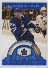 2022-23 Upper Deck Trilogy Generations Blue 256/299 Michael Bunting #TG-3C 0c3