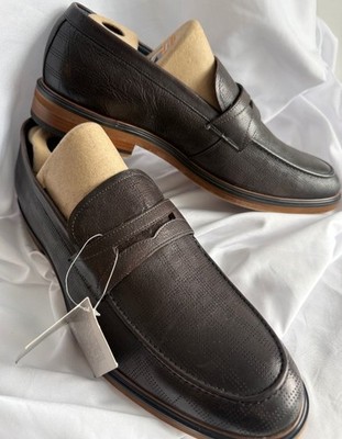 Spring Step Brando Penny Loafer Mens Dress Shoes Brown Leather SlipOn EU 45