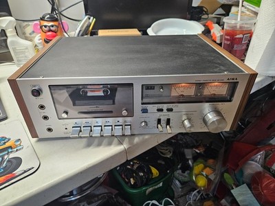 Vintage 1970s AIWA Stereo Cassette Deck AD-6350 Parts Repair 