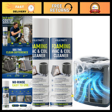 Foaming AC Coil Cleaner 38oz - Heavy-Duty Cleaner for Evaporators  Condensers