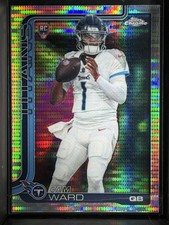 2025 Topps Chrome Pulsar Cam Ward Rookie RC #314 Tennessee Titans