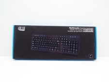 ADESSO AKB-132PB SPILL-RESISTANT MULTIMEDIA DESKTOP KEYBOARD