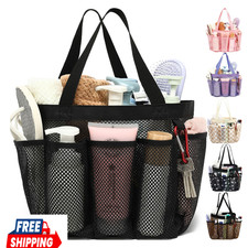 Mesh Shower Caddy Portable for College Dorm Room Essentials, Odorless Polyester