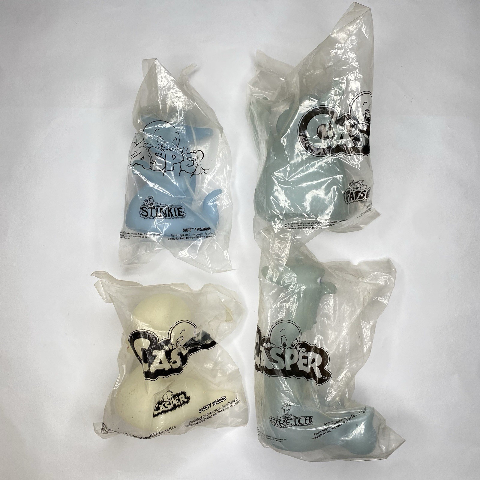 Vintage 1995 Pizza Hut Casper Stinkie Stretch Fatso - Glow in Dark - SEALED