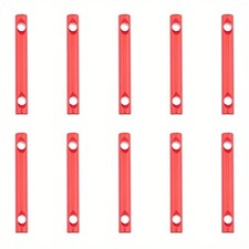 1set 10pcs Aluminum Alloy Tent Cord Adjuster Column Red 80x10mm Hole