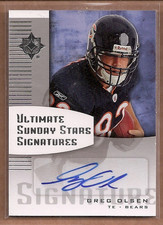 2007 Ultimate Collection Sunday Stars Signatures #SSGO Greg Olsen Auto FB