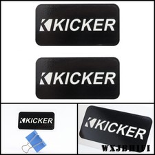 Kicker waterproof Sticker logo badge 77mm 3" X38mm 1.5"  1