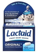 Lactaid Original Strength Caplets 120ct Exp 04/2026