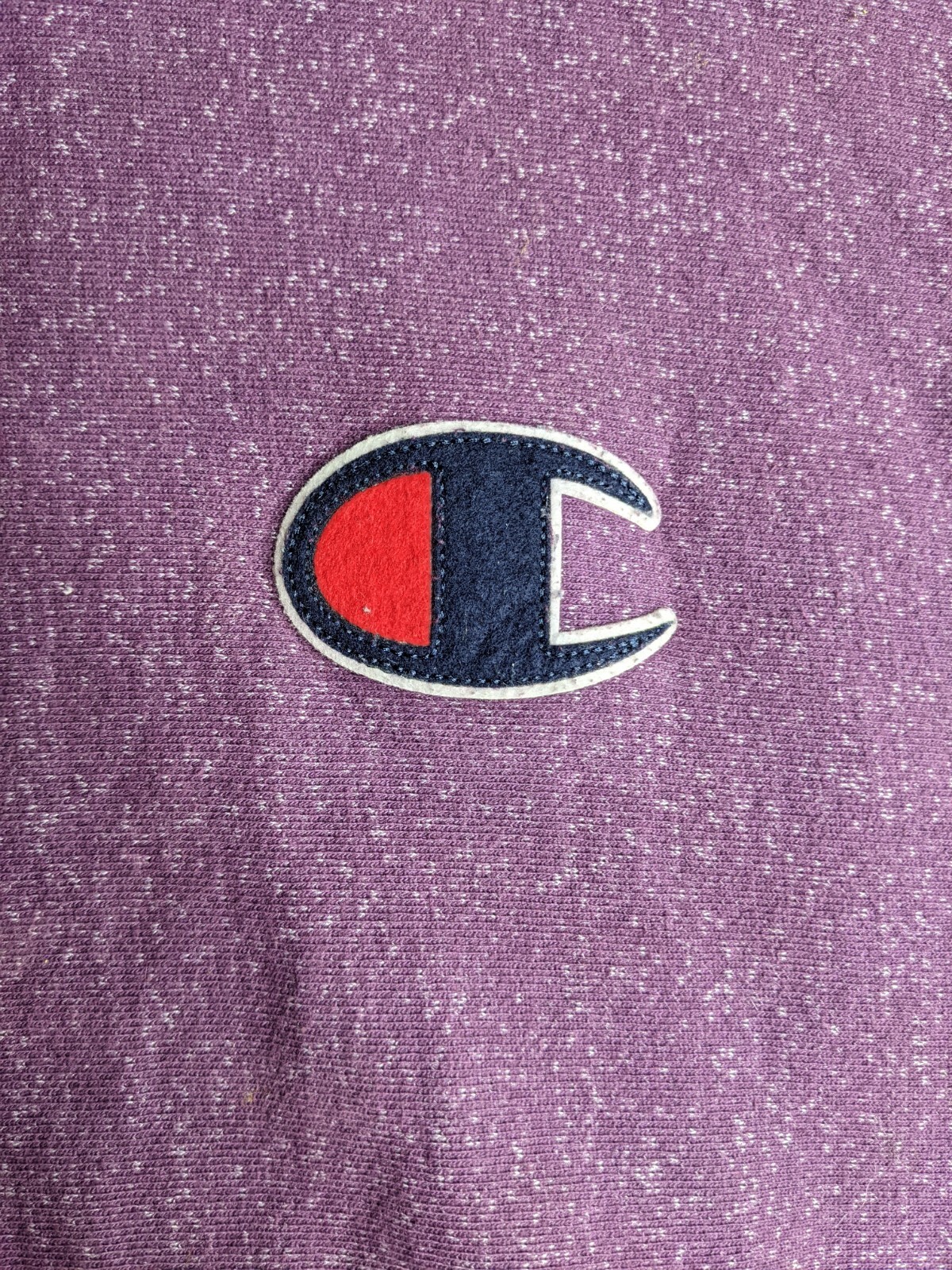 Champion Reverse Weave Big C Felt Patch Logo Pull… - image 3