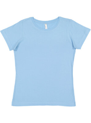 LAT Apparel 3516 Ladies Fine Jersey Top Stylish Short Sleeve Plain T-Shirt