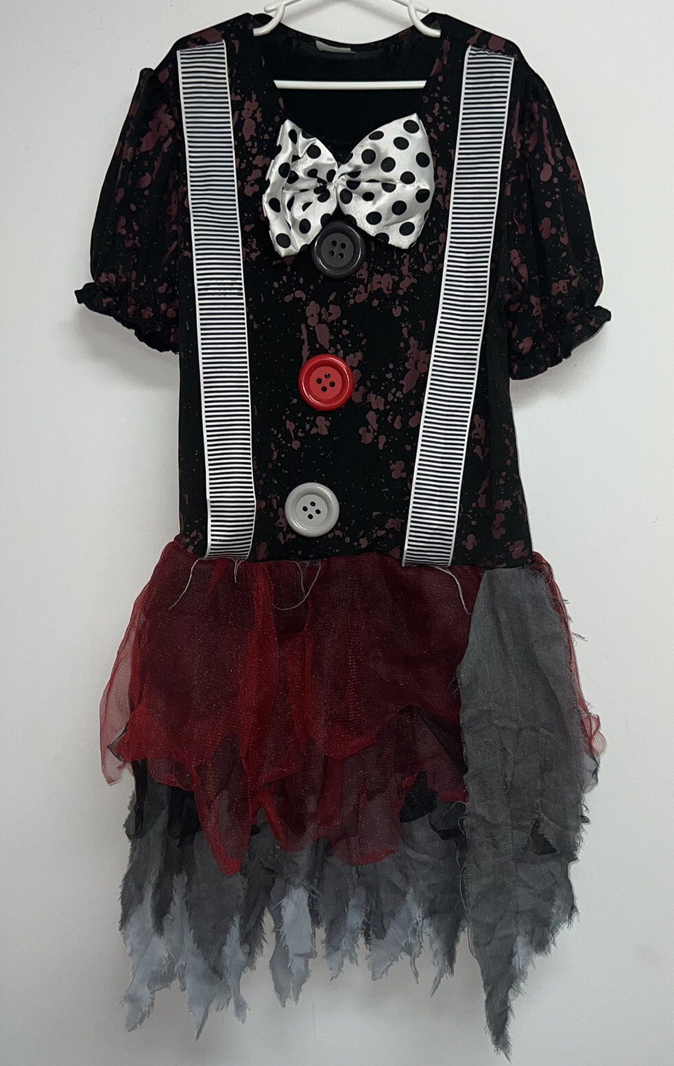 Spirit Halloween Girls Killer Clown Costume Dress Siz… Gem