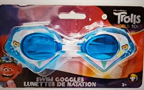 Paquete Trolls World Tour - 3 D gafas inflables y de natación nuevas con etiquetas púrpura, azul - Imagen 4 de 5