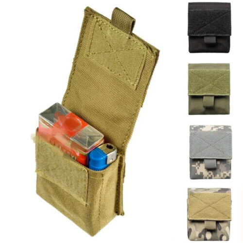 Military Molle Pouch Tactical Single Pistol Magazine Pouch Hunting Ammo Camo Bag - Afbeelding 1 van 24
