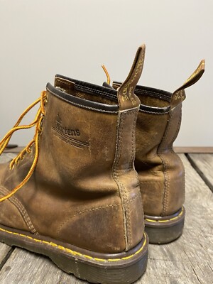 靴 Dr.Martens UK.PUNK boots Dr Martens Rare Half Skull Rocker Biker Punk Skins Black