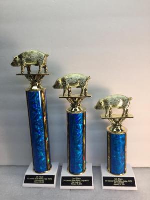 Pulled Pork Cookout BBQ 1st,2nd,3rd Place Awards FREE Engraving 2 Day Shipping