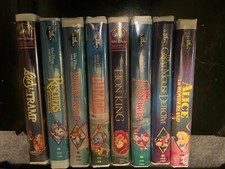 Walt Disney black diamond VHS tapes Lot of 8. Some with Certs