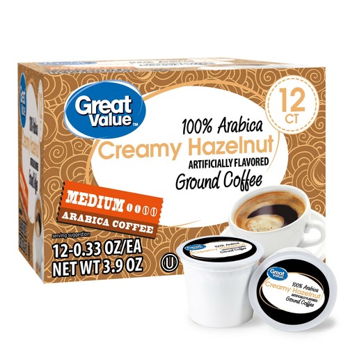 Great Value Creamy Hazelnut Coffee Pods 