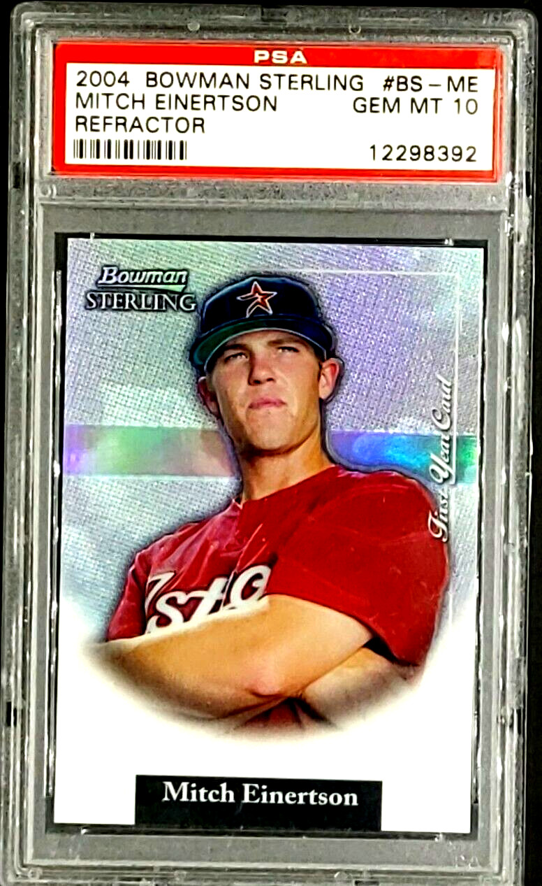 2004 Bowman Sterling Refractor BS-ME Mitch Einertson /199 RC Rookie PSA 10 POP 3