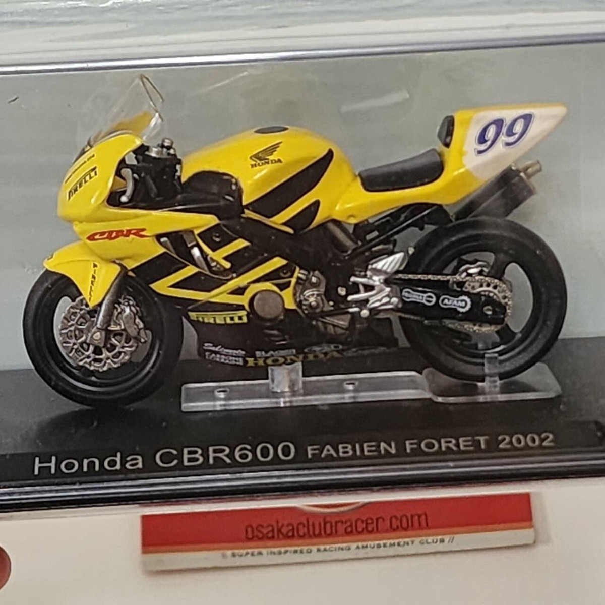 DeAgostini 1/24 Honda CBR600 Fabien Foret #99 2002 World SSP