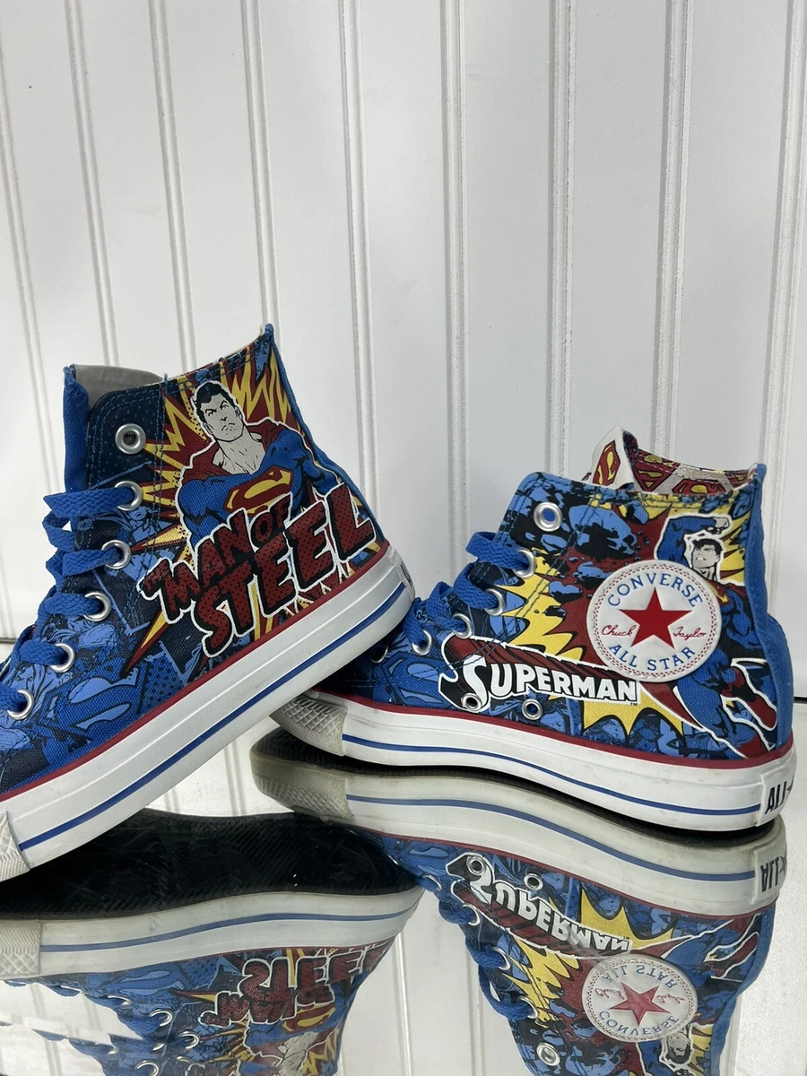 Converse Chuck Taylor All Star Superman Man of DC Comics Mens Sz 5 Women 7 eBay