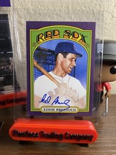 Eddie Bressoud 2022 Topps Archive Autograph Purple Parallel #/150 Boston Red Sox