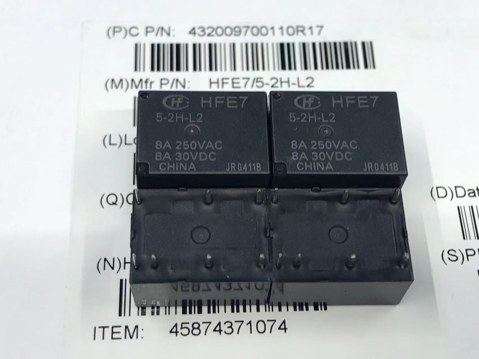 2 PZ REL&Egrave; Di Chiusura Magnetico 12V HFE10 2 12 HT L2 50A 5 Pin #A6 9