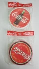 Lot of 2 Pks of 4 Vintage Coca-Cola 4" Deco Plastic Coasters (8 Coasters Total)