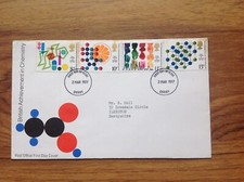 GB Royal Mail Chemistry 1977  First Day Cover, Derby pmk .Free UK Postage