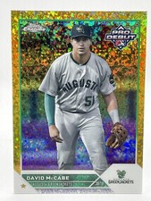 David McCabe 2023 Topps Pro Debut Chrome #PDC-180 Gold Speckled /50 Braves