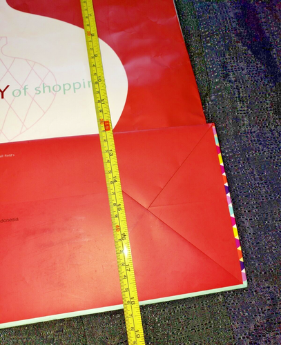 Vintage Ornament Marshall Field's Chicago Department Store Holiday Shopping Bag! - Picture 3 of 4