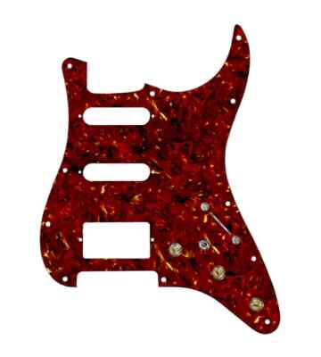 920D Custom 7 Way Pre-Wired HSS Strat Pickguard w/ Mini Toggle  - Tortoise