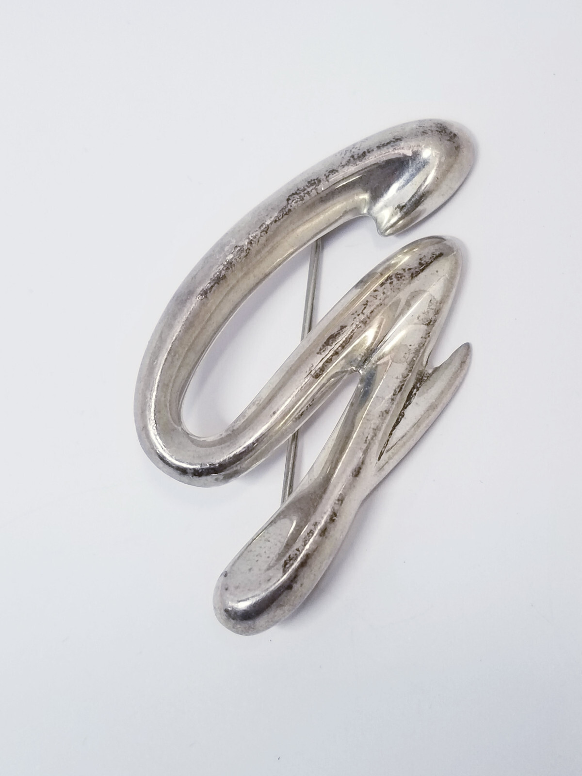 Earrings with letter - A - in 925 SILVER - initial - alphabet