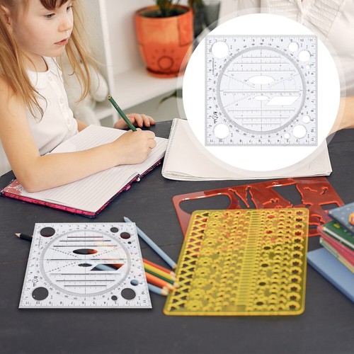 1pc geometric stencils Transparent Quilten Herrscher Kurve Vorlage Herrscher - 第 1/12 張圖片