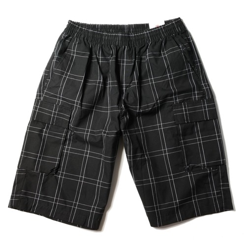 YAGO Men's Elastic Waist Drawstring Relaxed Fit Plaid Cargo Shorts S-5XL DK1 - Picture 6 of 8