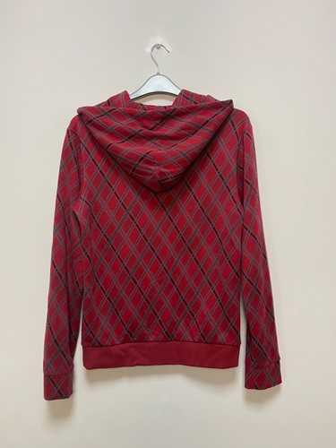 Vintage! ENERGIE Maglione Uomo Rosso Scuro con Cappuccio Taglia M - Foto 2 di 4