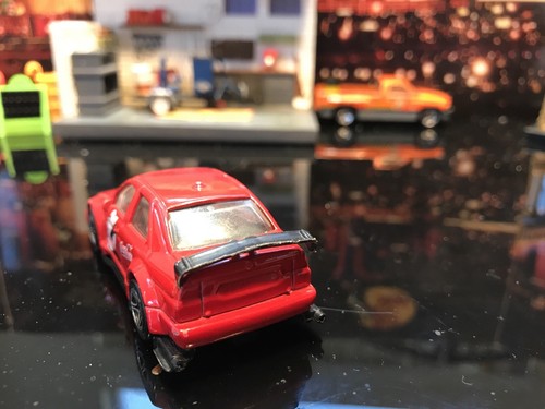 ALFA ROMEO 155 (RED) 1/64 SCALE DIECAST MODEL CAR - COCA COLA - MB - **LOOSE** - Picture 5 of 12