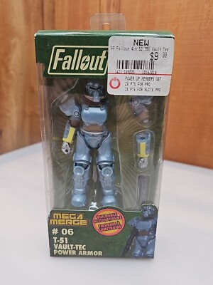 Fallout Mega Merge 4'' T-51 VAULT-TEC POWER ARMOR Action Figure Series 2 #06 NEW
