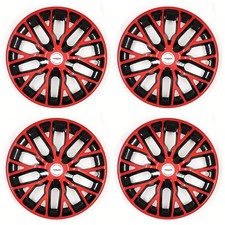 Black Red 12 Inch Wheel Cover Wheel Cap Universal Model Set Of 4 Pcs Black Red 12 Inch Wheel Cover Wheel Cap Universal Model Set Of 4 Pcs