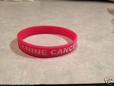 CANINE CANCER AWARENESS ADULT BRACELET WRISTBAND