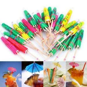 24 COCKTAIL UMBRELLAS Hawaiian Tropical Birthday Wedding Party Drink Straw Stick 24 COCKTAIL UMBRELLAS Hawaiian Tropical Birthday Wedding Party Drink Straw Stick